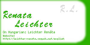 renata leichter business card